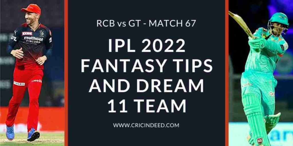 rcb vs gt dream11 predictions