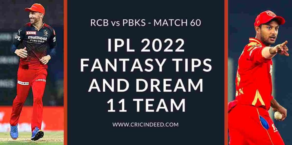 rcb vs pbks ipl 2022 dream11 predictions