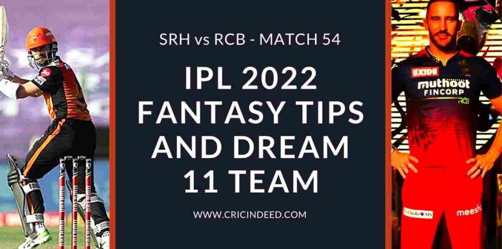 srh vs rcb 2022 dream11 predictions