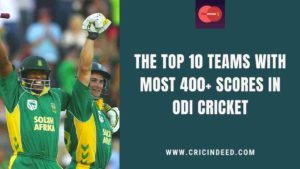 most 400+ scores in odi