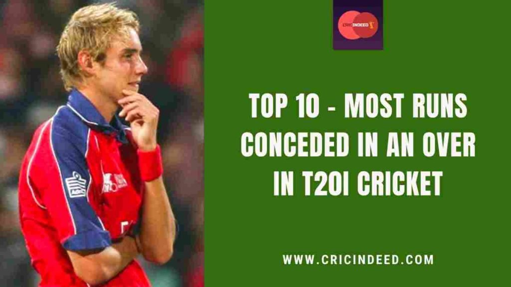 most runs in an over in t2os