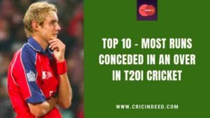 most runs in an over in t2os