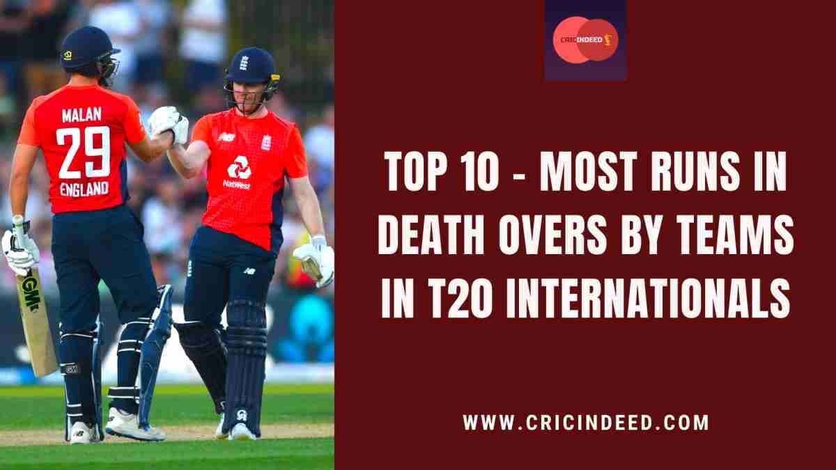 Most Runs in Death Overs by Team in a T20I Innings