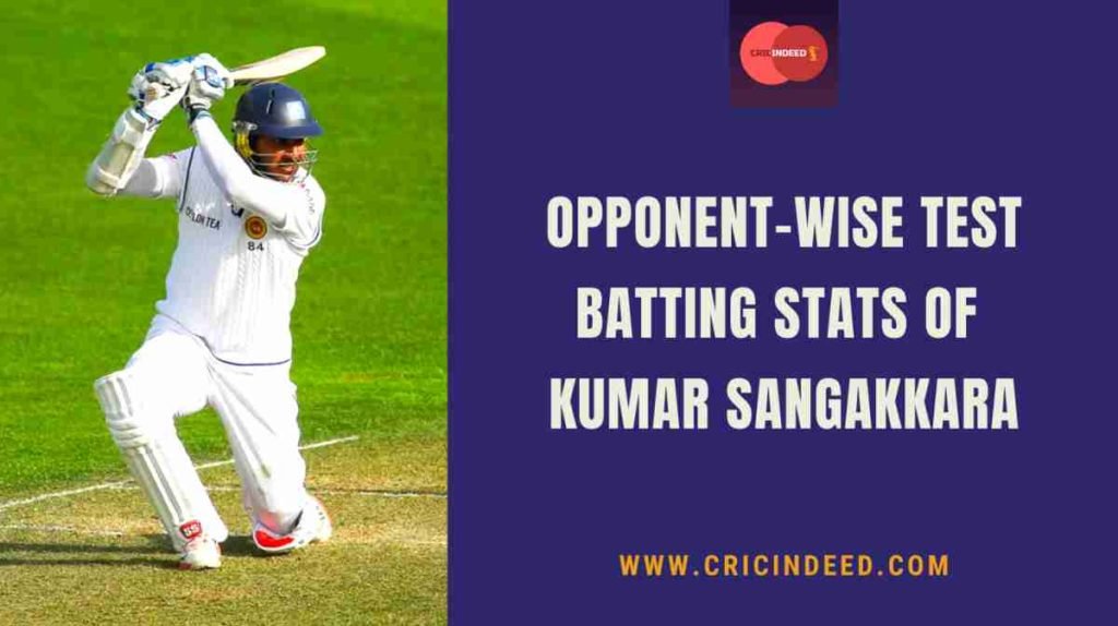 kumar sangakkara country wise test runs