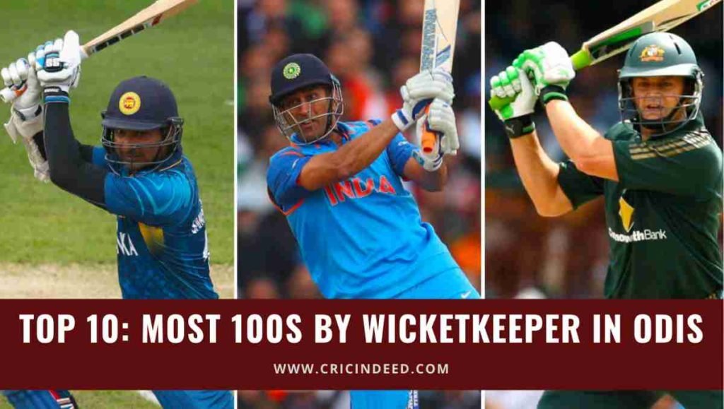 most 100s by wicket keeper in odi