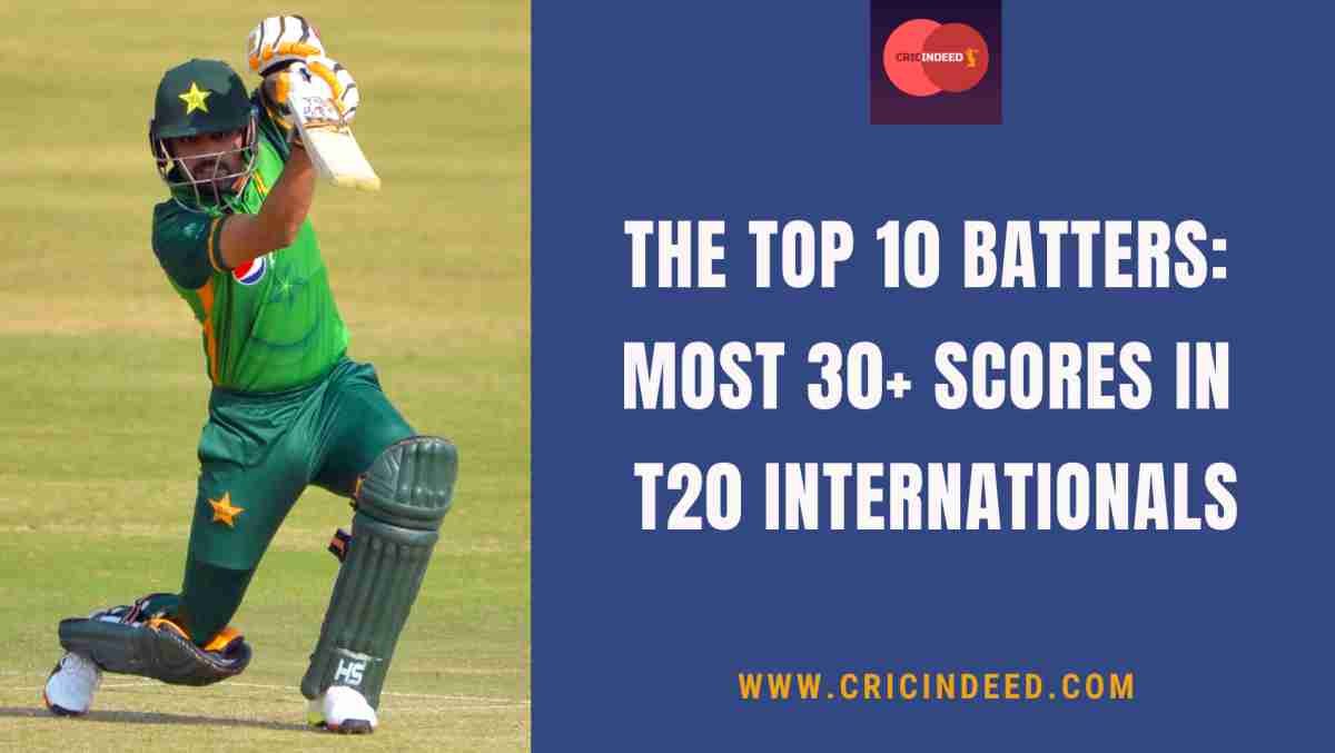 Most 30+ Scores in T20Is