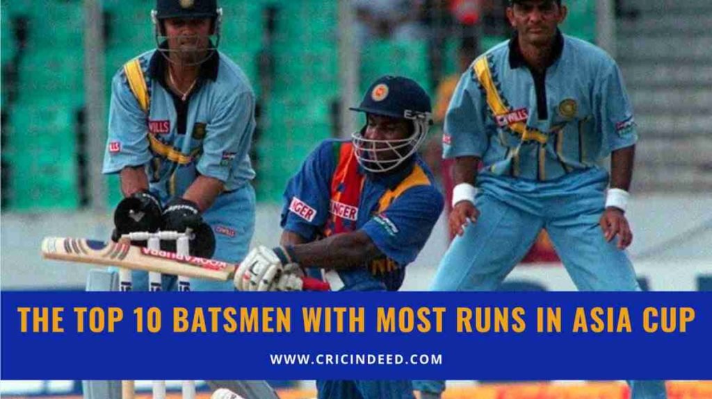 most runs in asia cup
