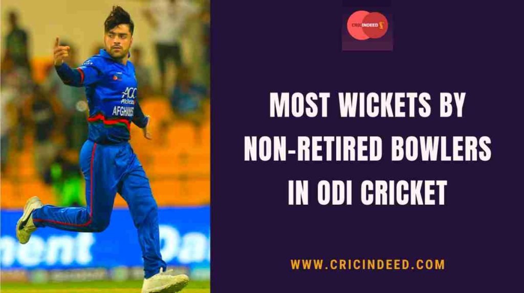 most wicket by non-retired bowlers in odi