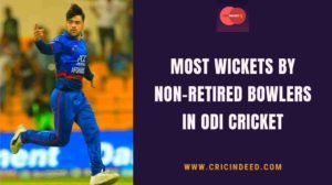 most wicket by non-retired bowlers in odi