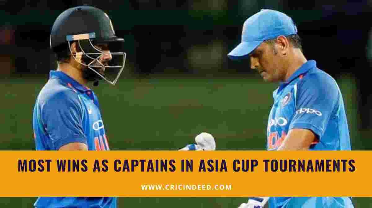 Most Wins as Captain in Asia Cup History