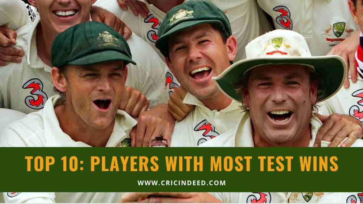 Most Test Wins as Players