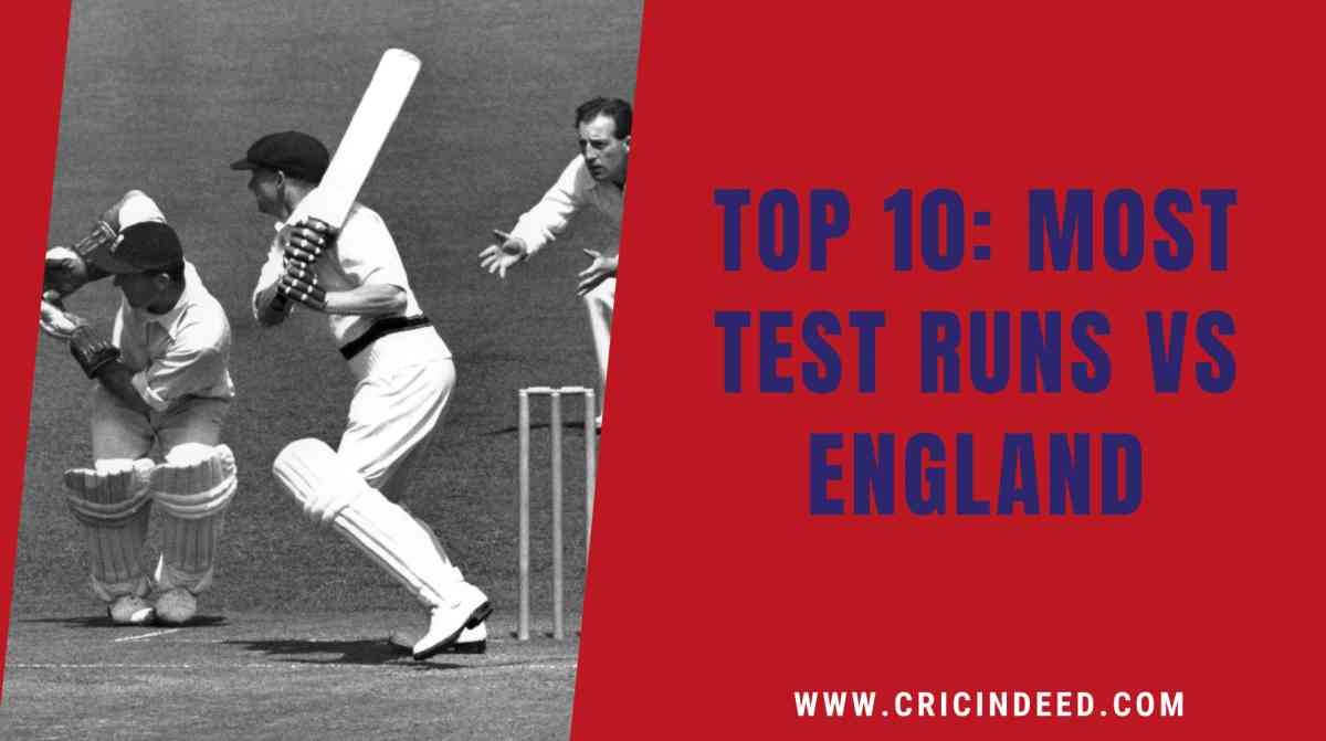 Most Test Runs Against England
