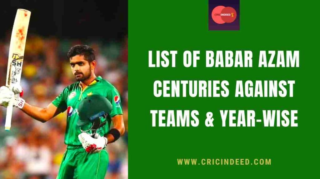 list of babar azam centuries