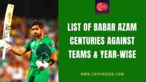 list of babar azam centuries