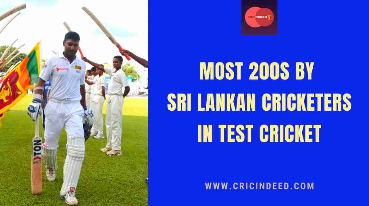Most Test Double Centuries by Sri Lankan Batters