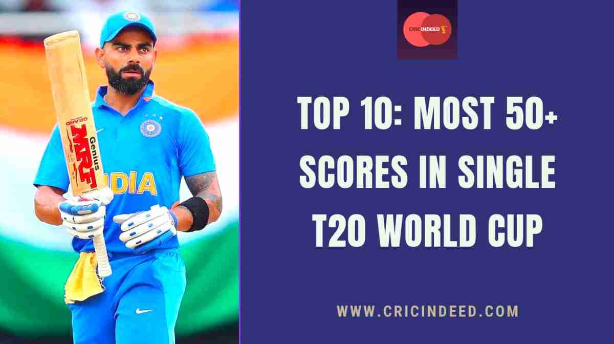 T20 World Cup Stats: Most 50+ Scores in a Single Edition