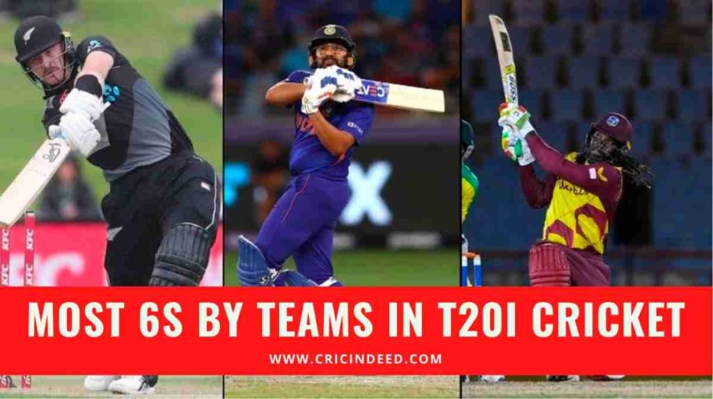 most 6s by teams in t20 cricket