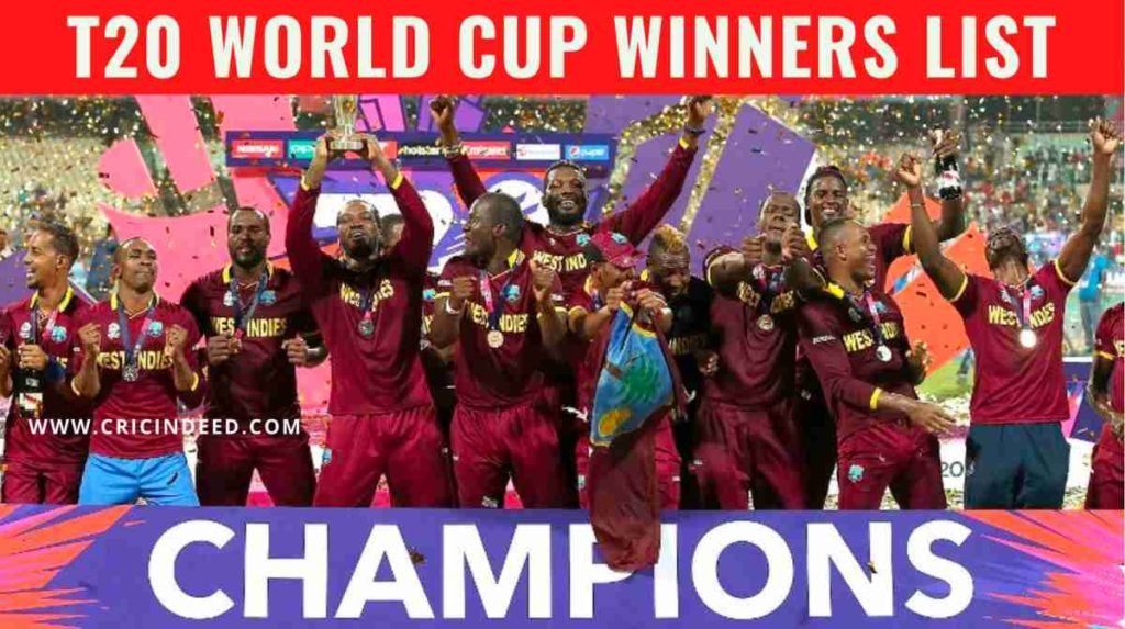 t20 world cup winners list