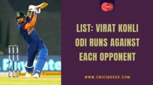 virat odi runs against each team