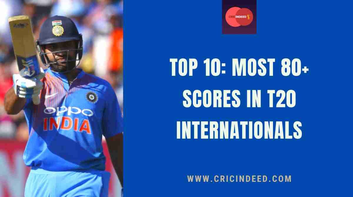 Most 80+ Scores in T20Is