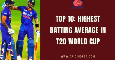 highest average in t20 world cup