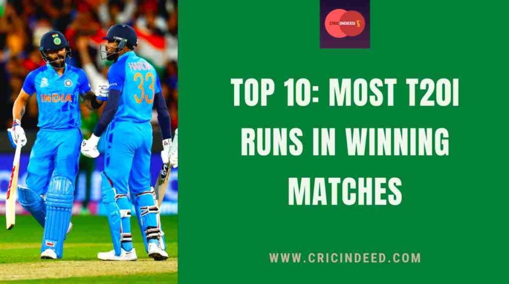 most runs in winning t20i matches