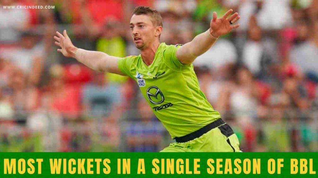 most wickets in a single season of bbl