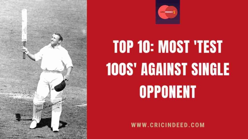 most test 100s against one team