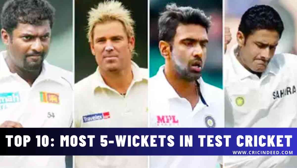 Most 5-Wicket Hauls in Test