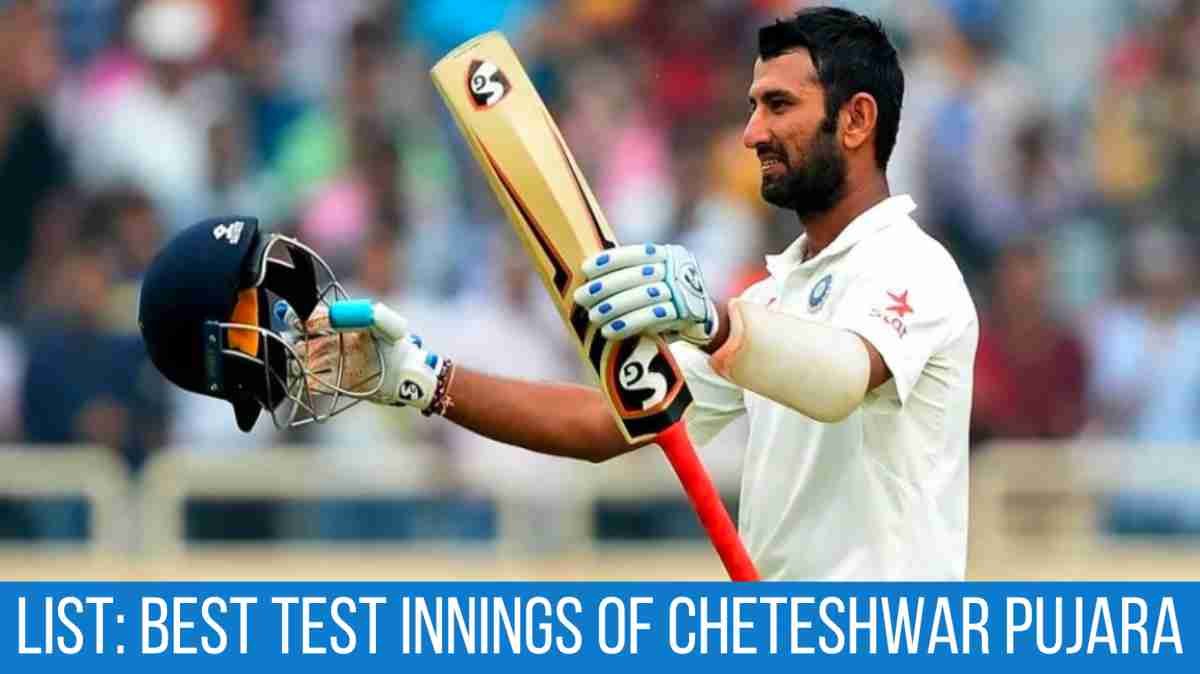 The Five Best Test Innings of Cheteshwar Pujara