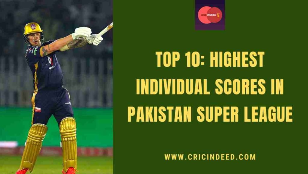 highest individual score in psl