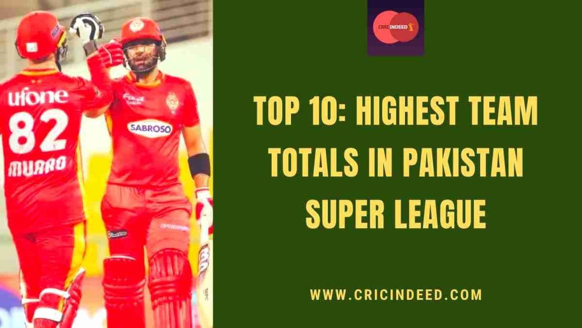 Top 10: Highest Team Totals in PSL