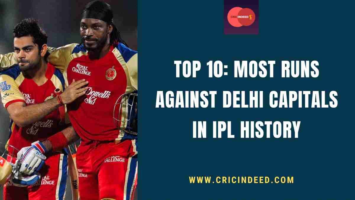 IPL Stats: Most Runs against Delhi Capitals (DC)