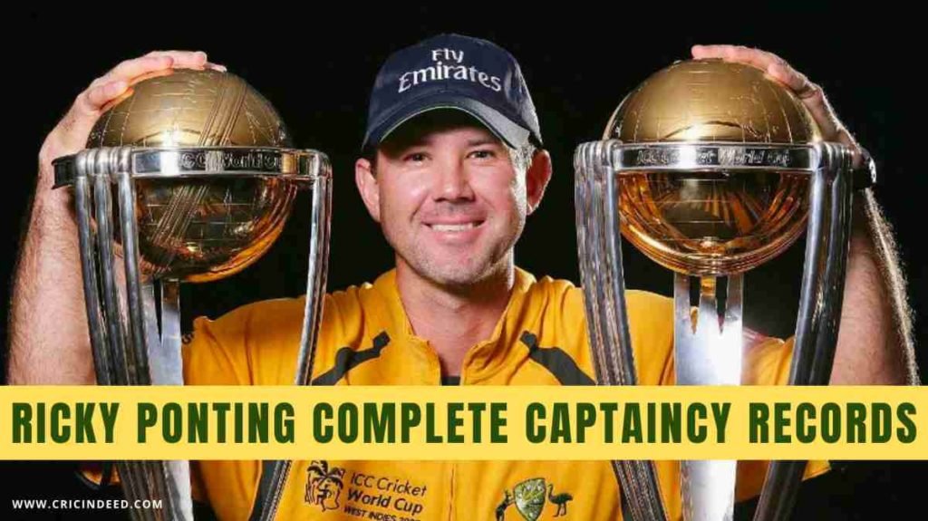 ponting captaincy record