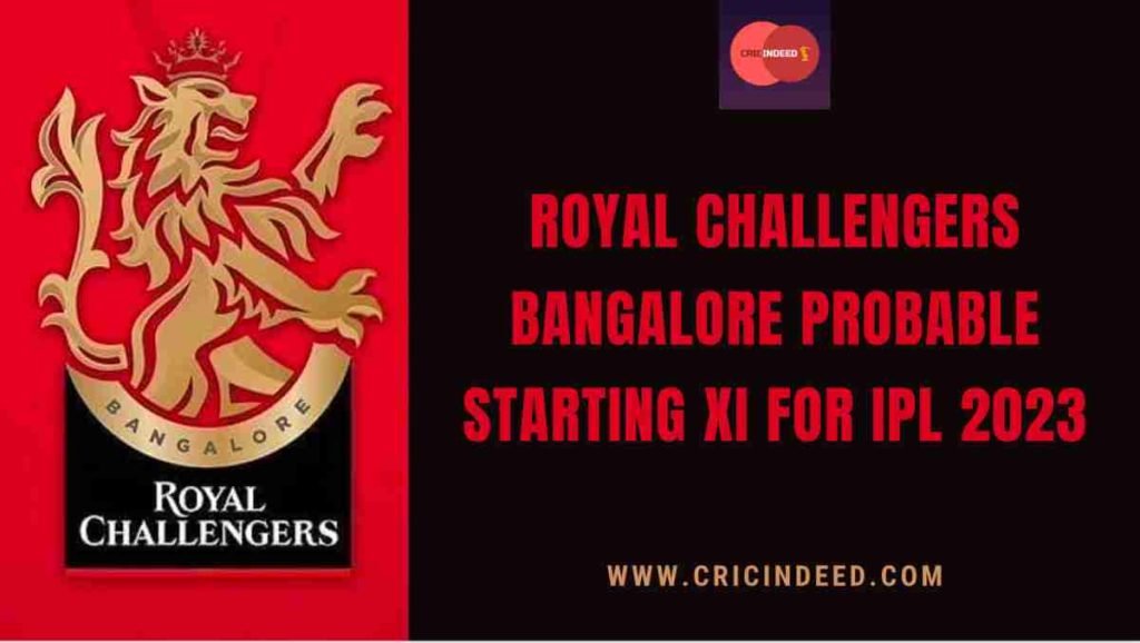 rcb starting xi ipl 2023