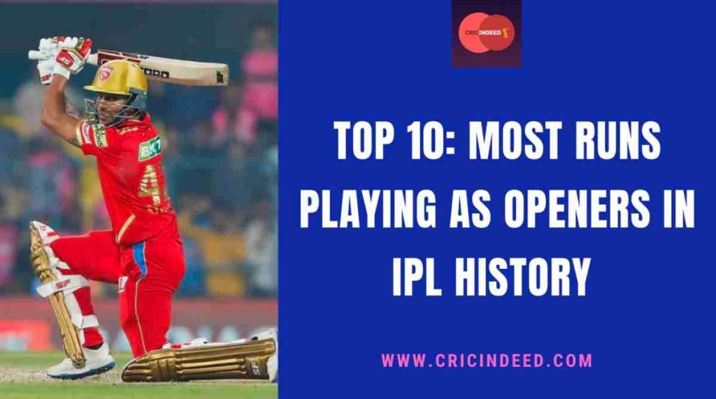 most runs as openers in ipl