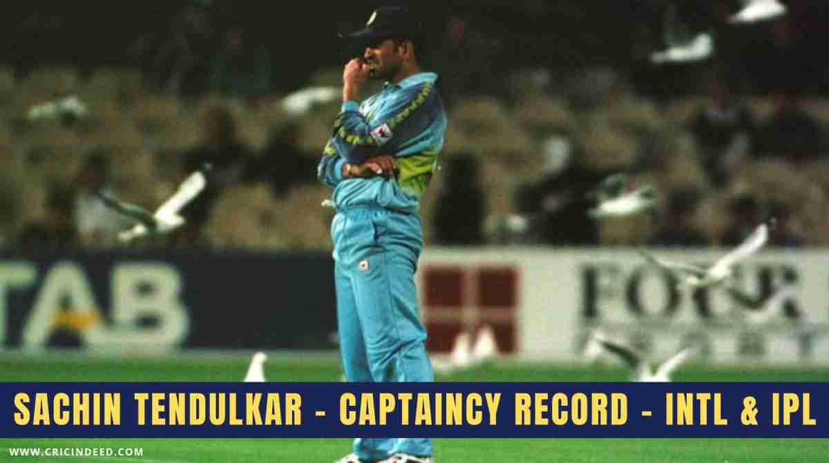 Sachin Tendulkar Captaincy Record โ All Formats