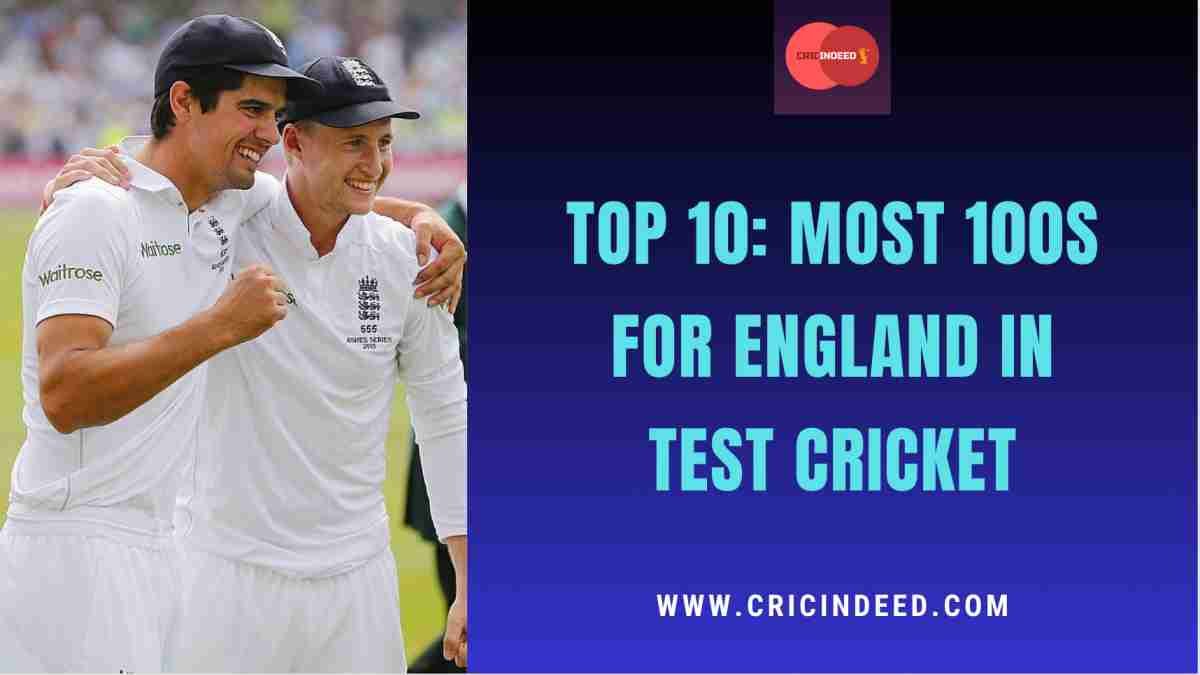 Most Test Centuries for England