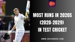 Most Runs in Test Cricket Since 2020