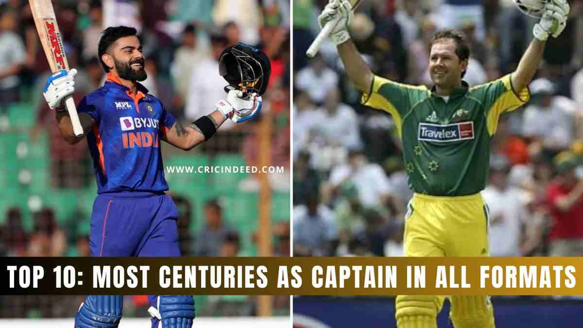 Top 10: Most Centuries as Captain in All Formats
