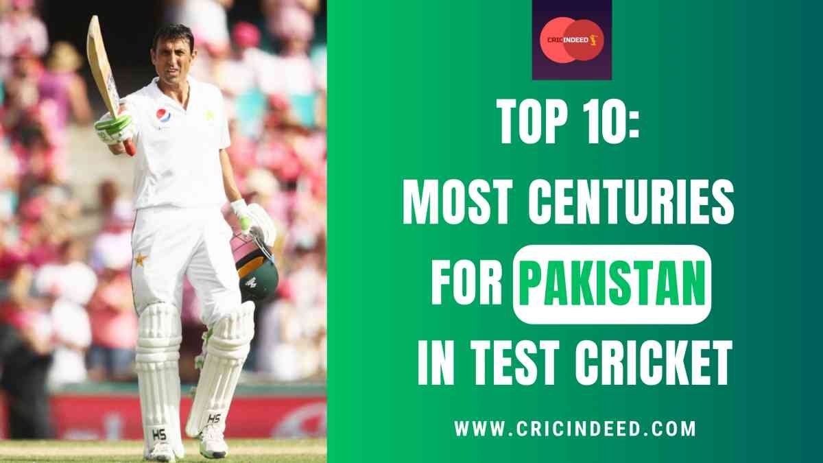 Most Test Centuries for Pakistan