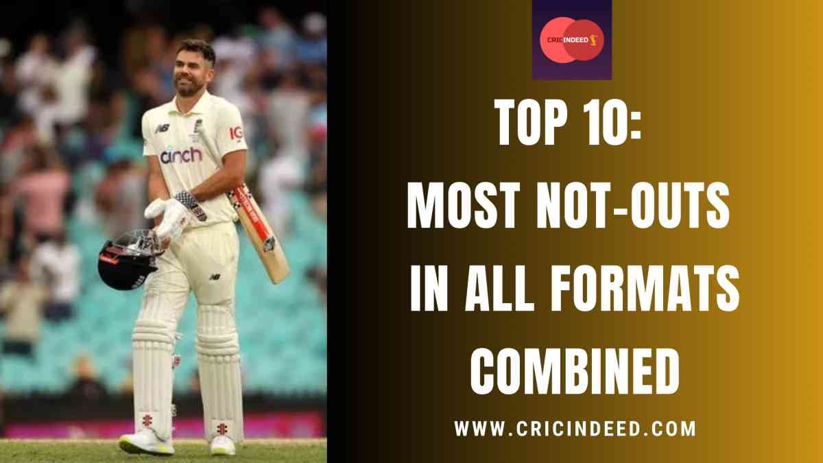 Top 10: Most Not-Outs in All Formats Combined