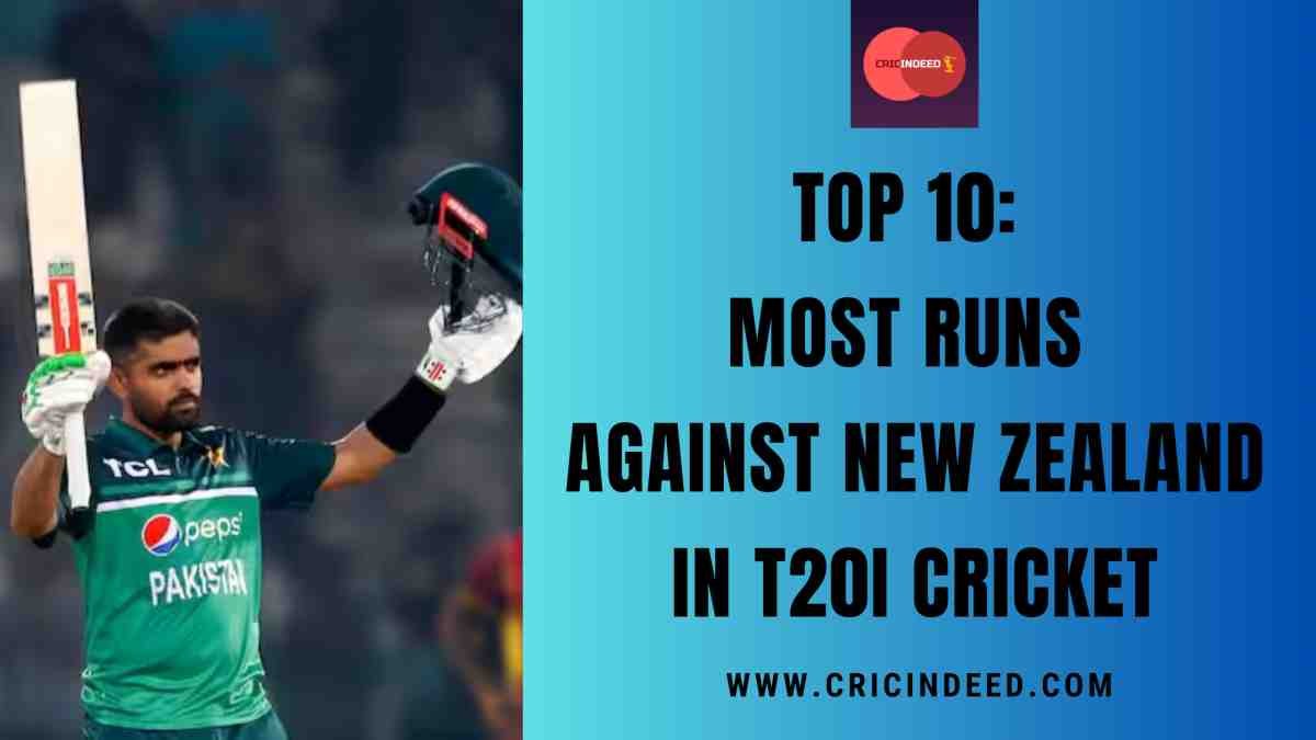 Most Runs vs New Zealand in T20Is