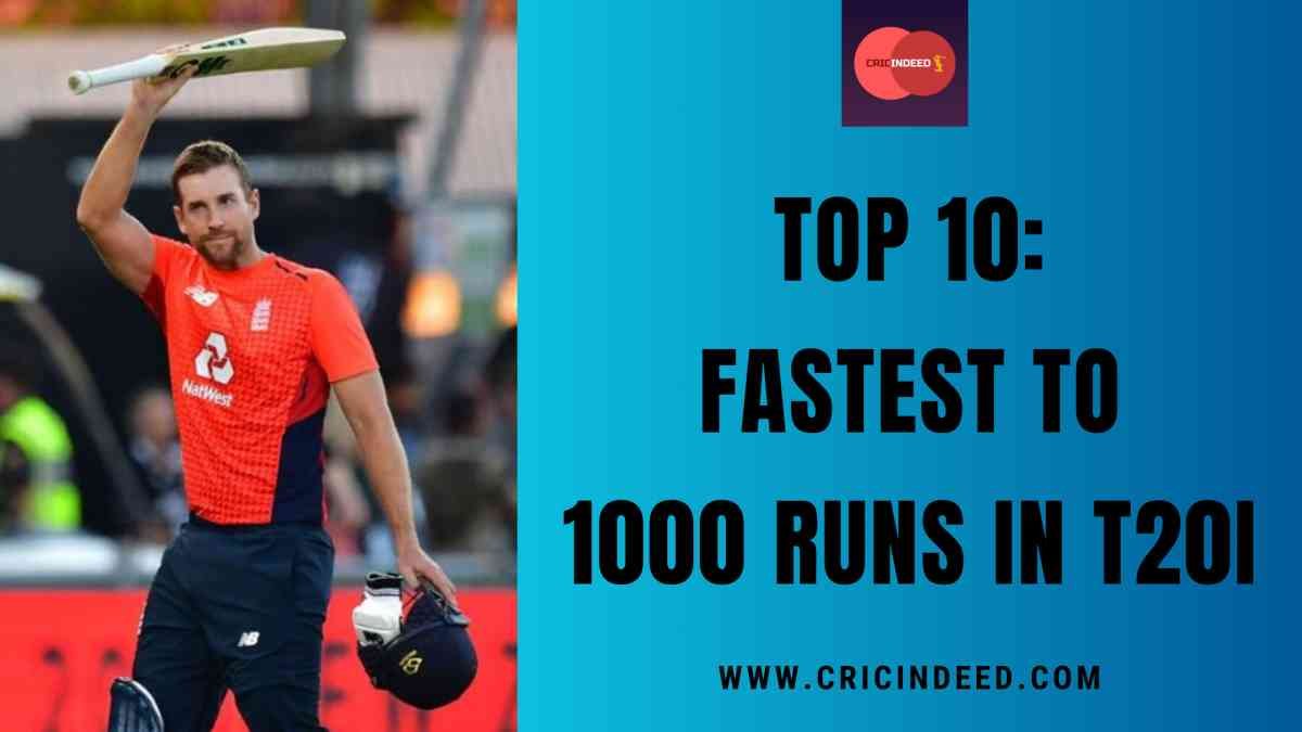 Fastest to 1000 Runs in T20Is