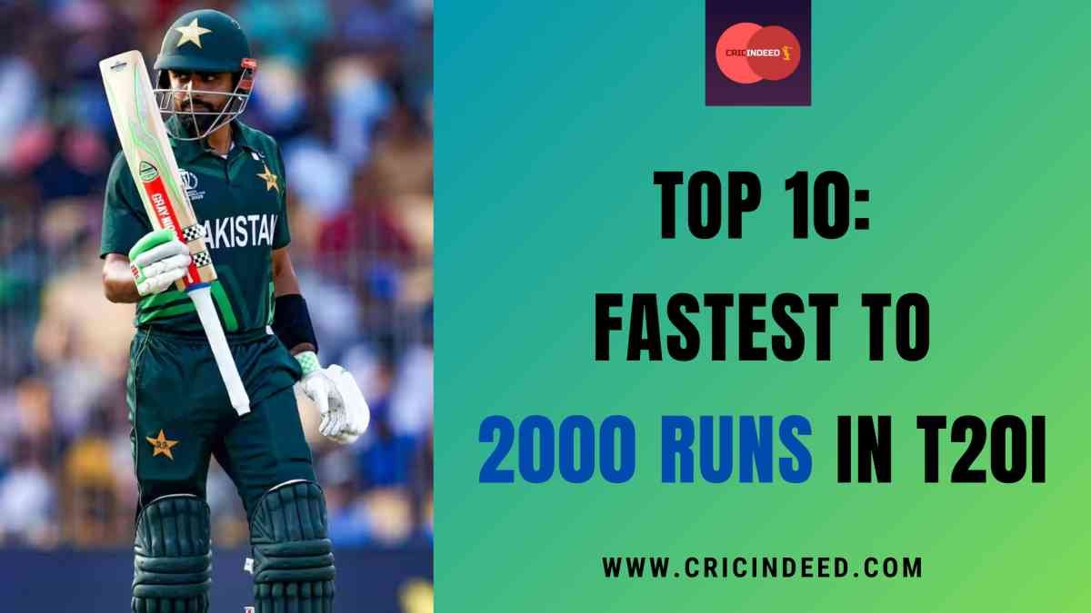 Fastest to 2000 Runs in T20Is