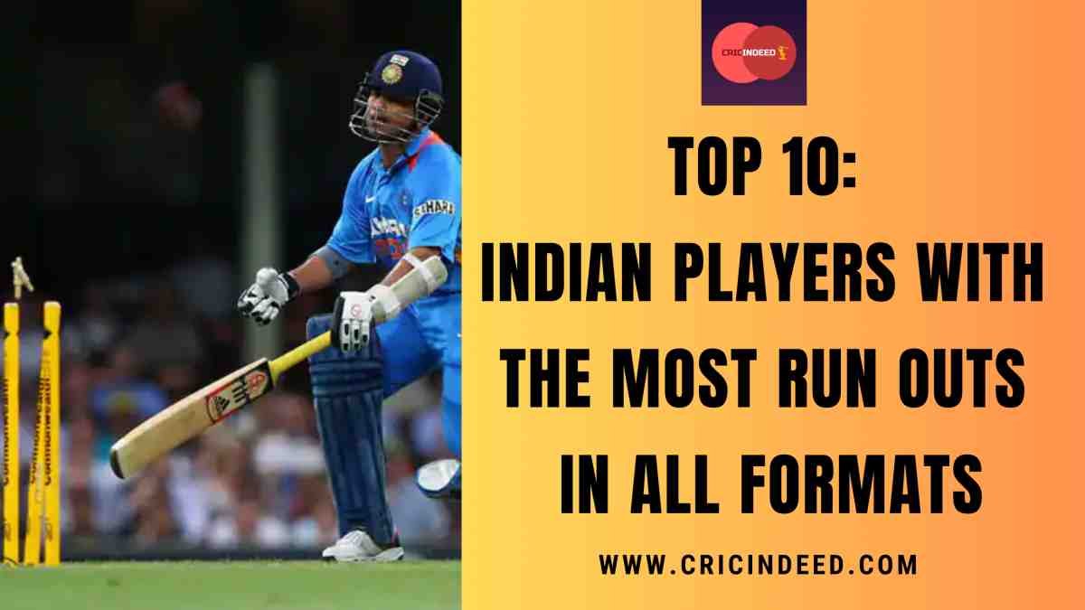 Top 10: Indian Players with the Most Run Outs across All Formats