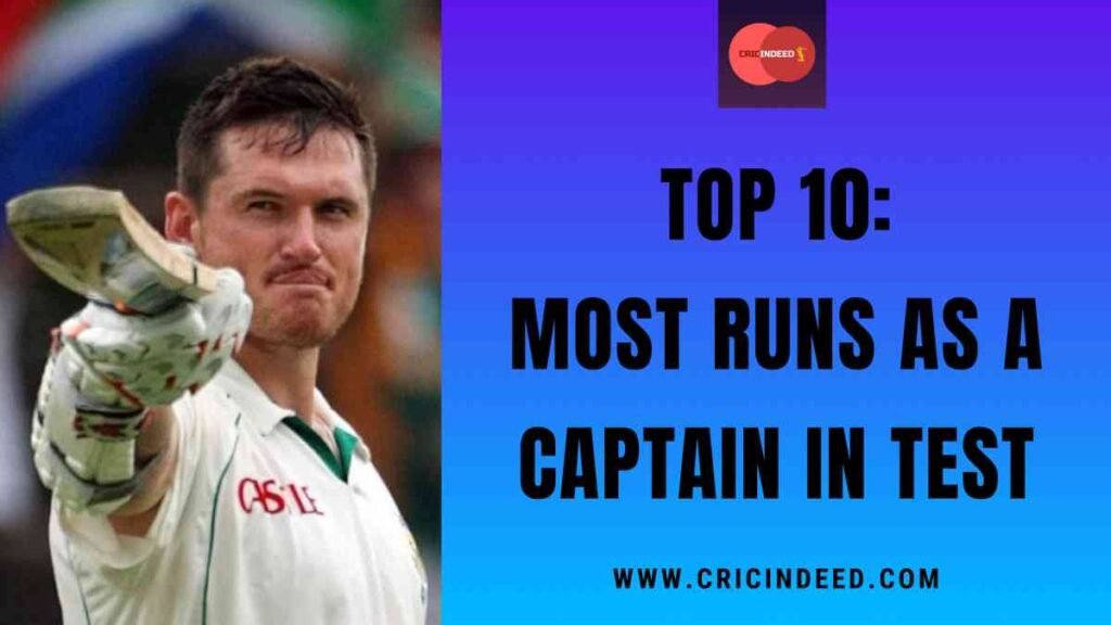 Most Runs as a Captain in Test