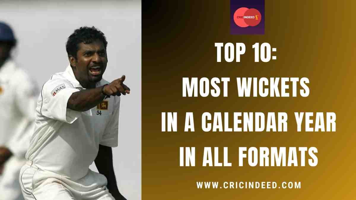 Most Wickets in a Calendar Year (All Formats Combined)
