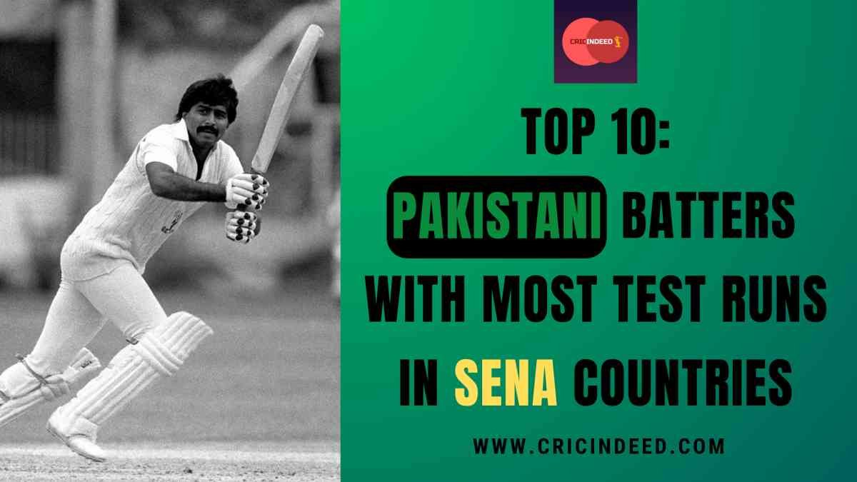 Top 10: Pakistani Batters with Most Test Runs in SENA Countries