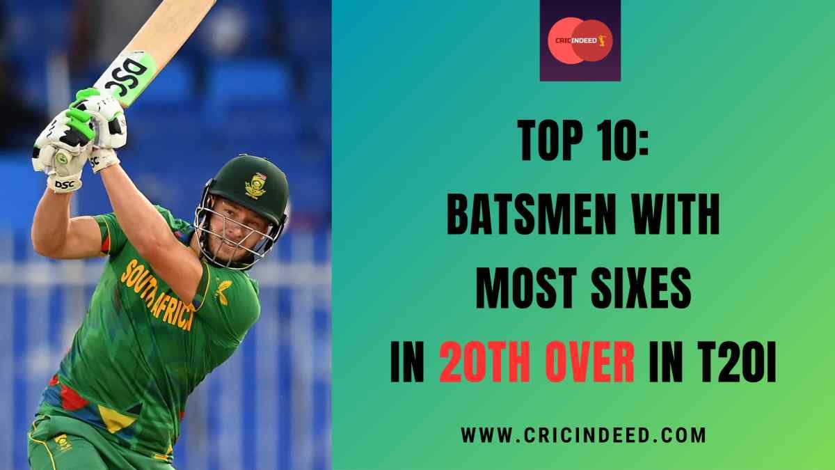 Most Sixes in the 20th Over in T20Is